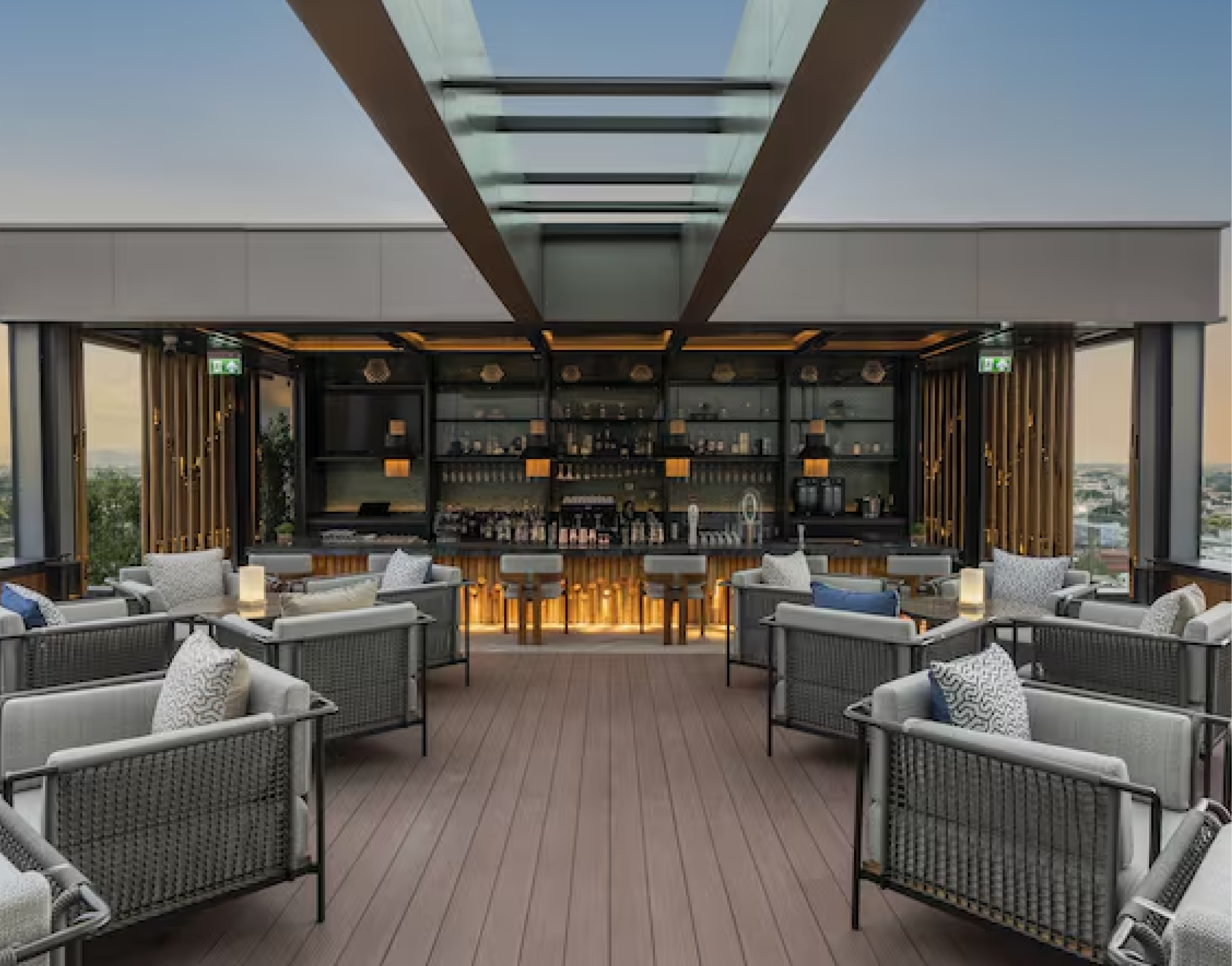 Rooftop lounge at Meliá Chiang Mai Hotel